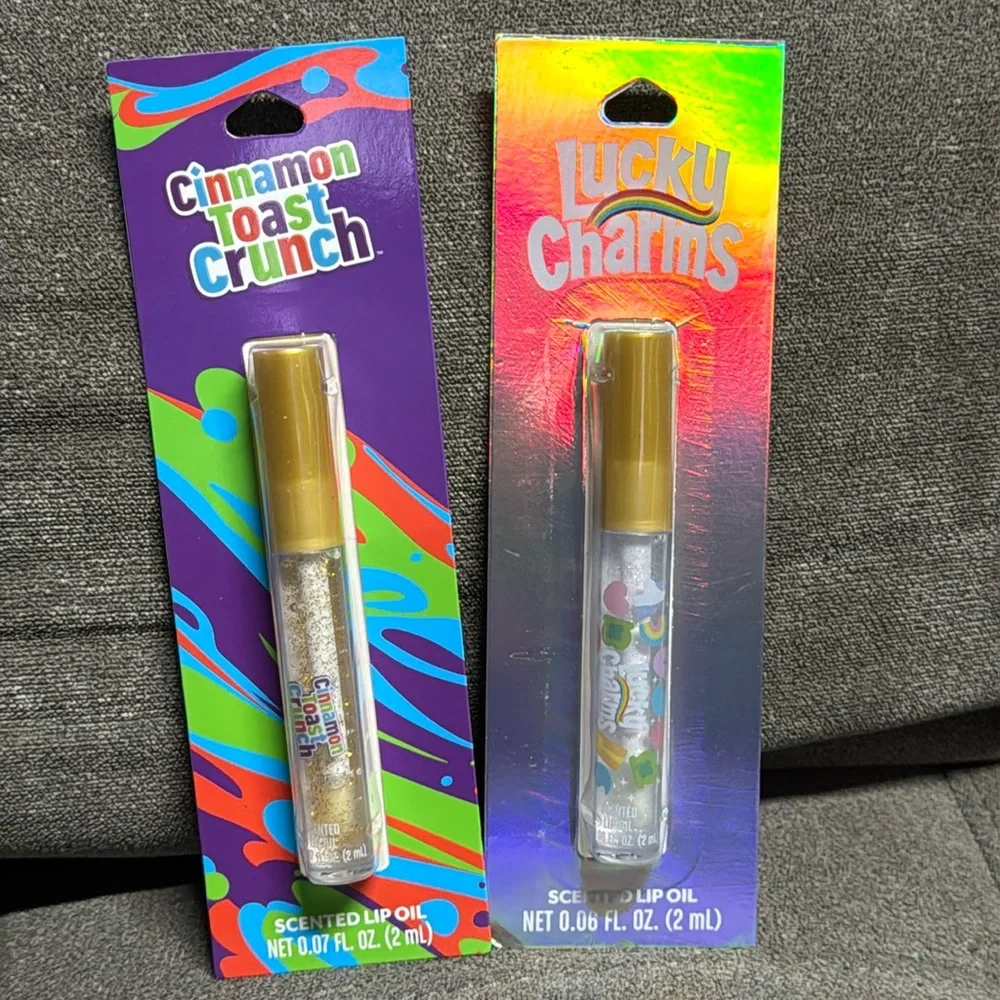 🥣🥣Cereal Scented Glittery Lip Oil Set🥣🥣